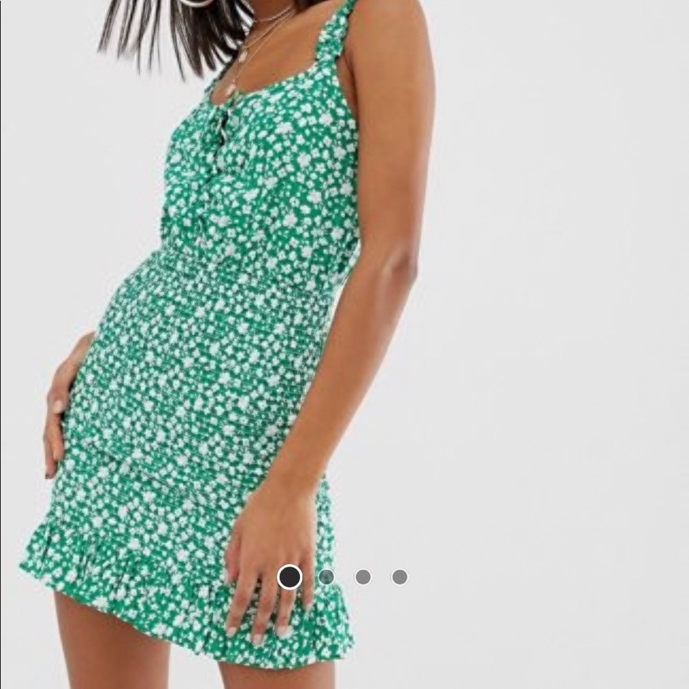 Green Floral Dress